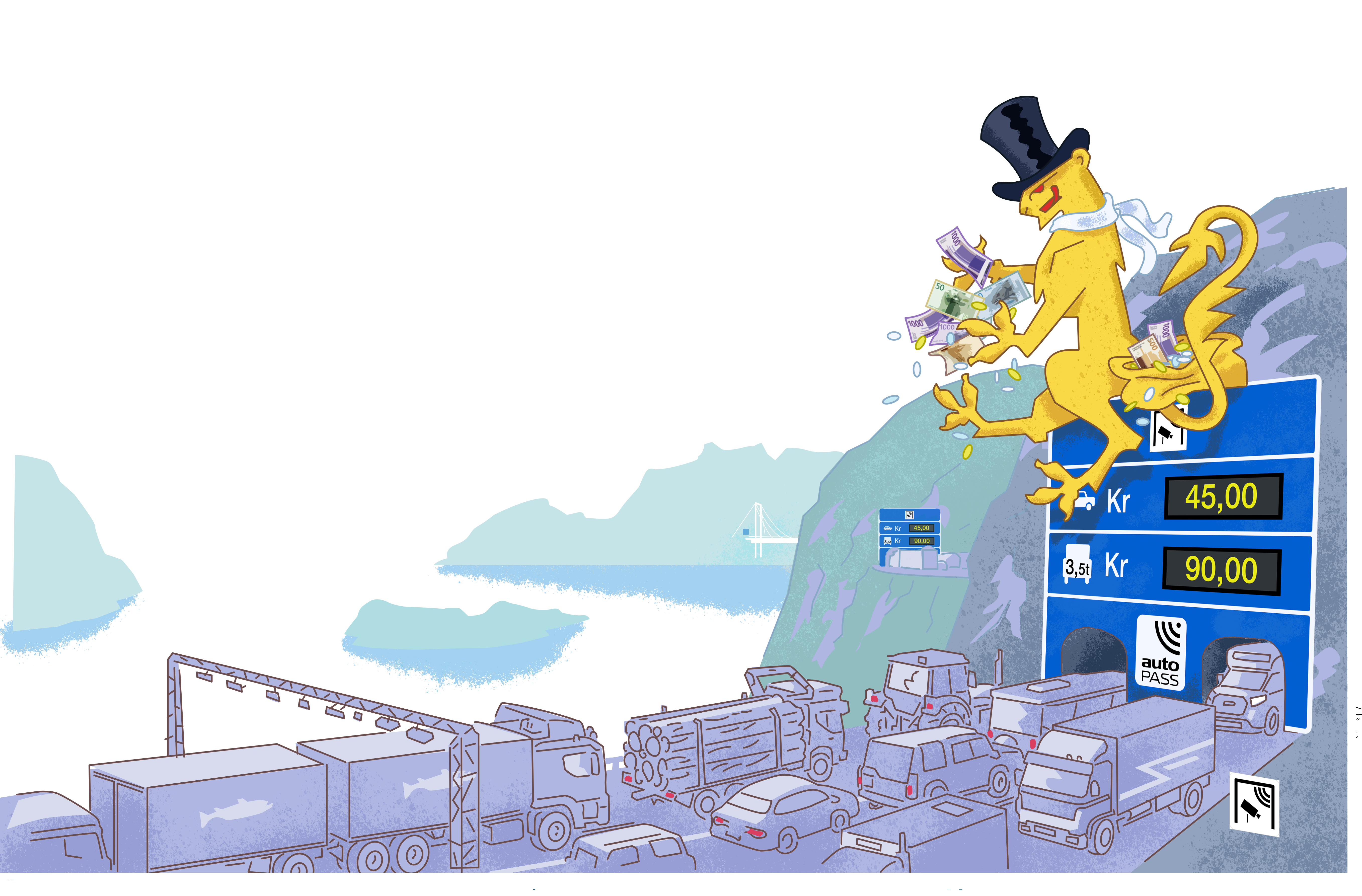 Statlige kroner til vei og jernbane: Tar i vest, gir i øst