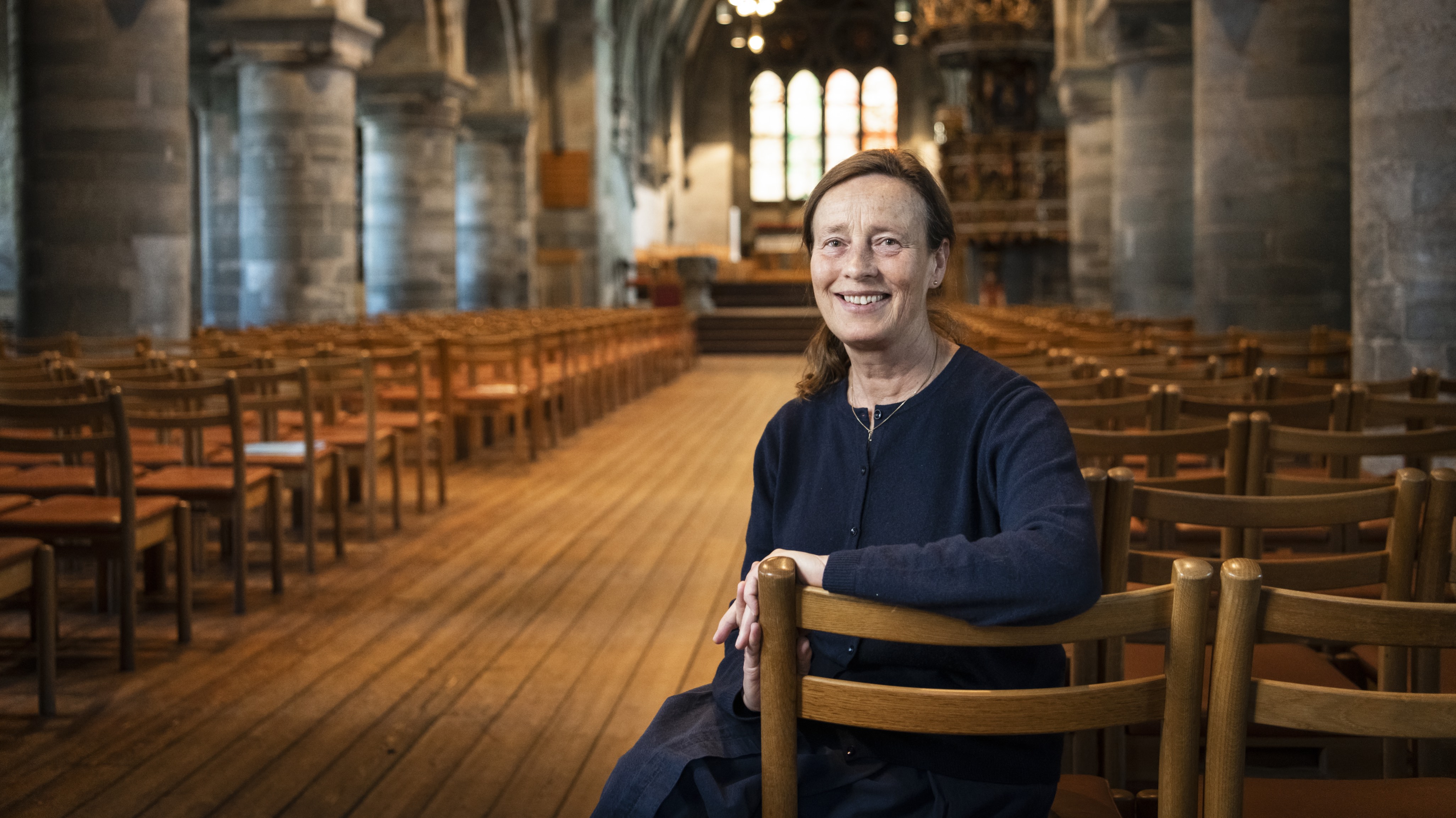 Hun som styrer båten