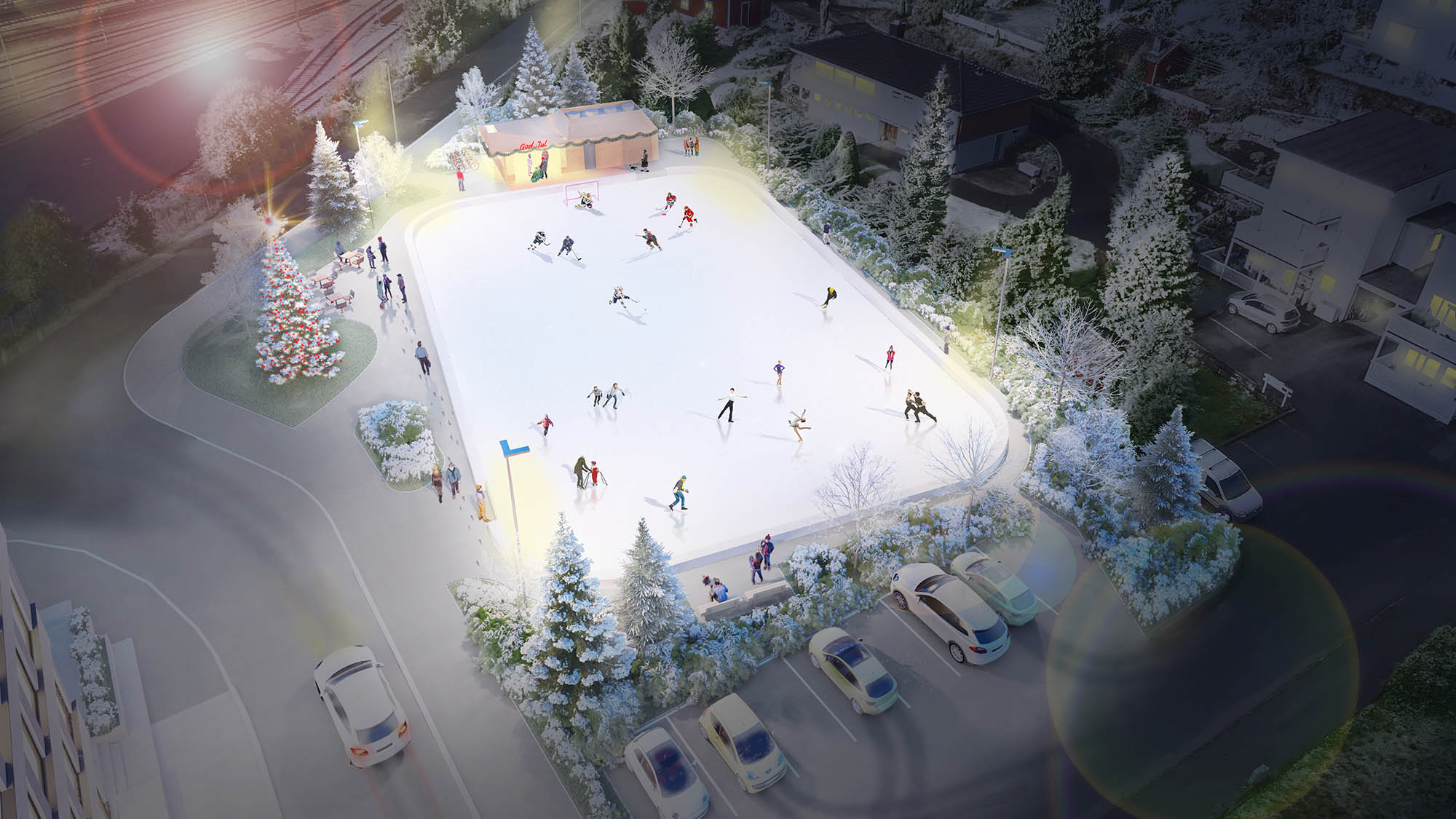 Gir skøytebane til innbyggerne