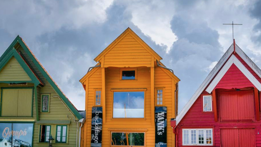 The wharf houses of Stavanger