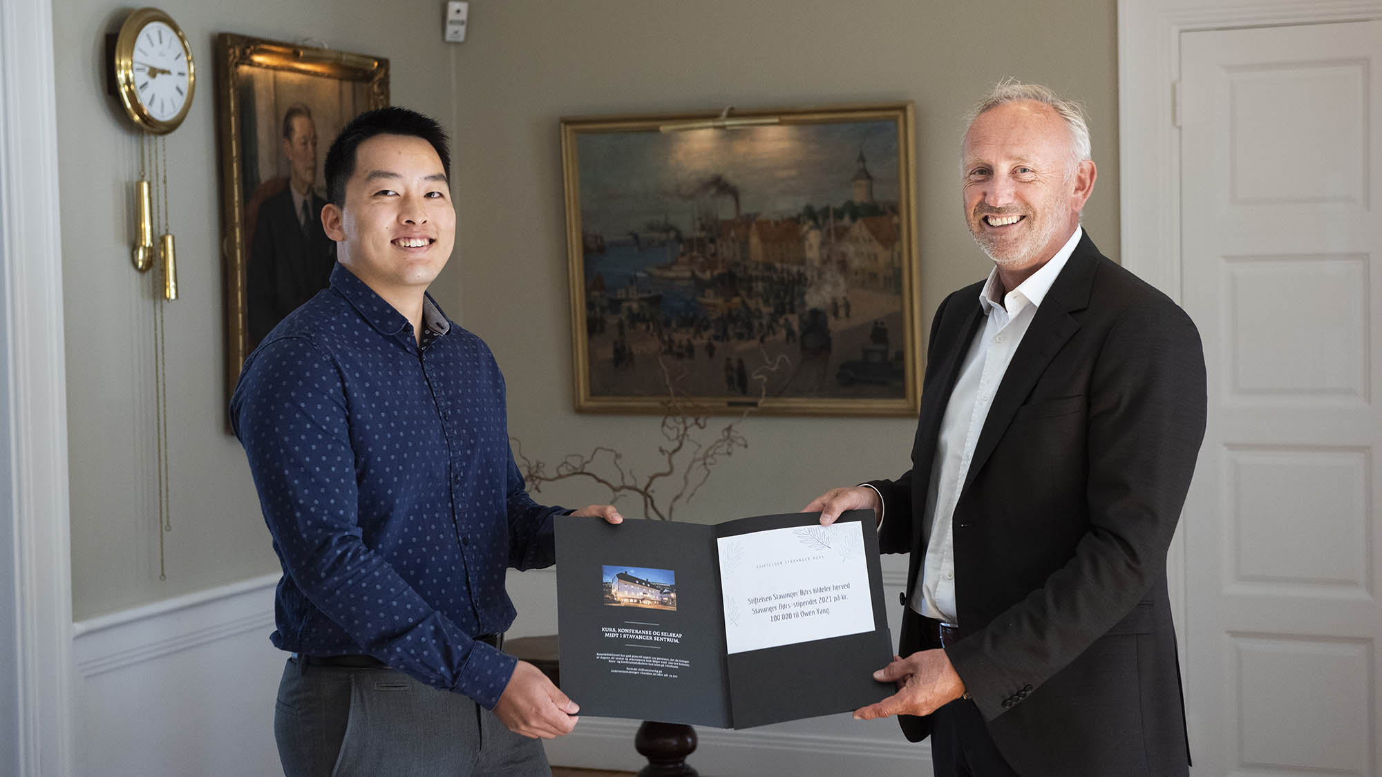 Owen fikk Stavanger Børs-stipendet 2021