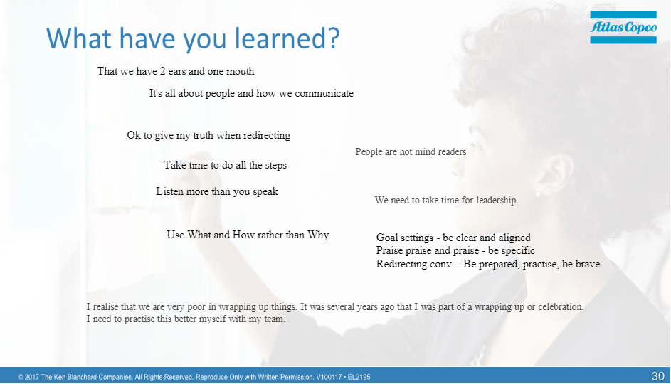 Blanchard Norway vinner kontrakt om lederutvikling for Atlas Copco