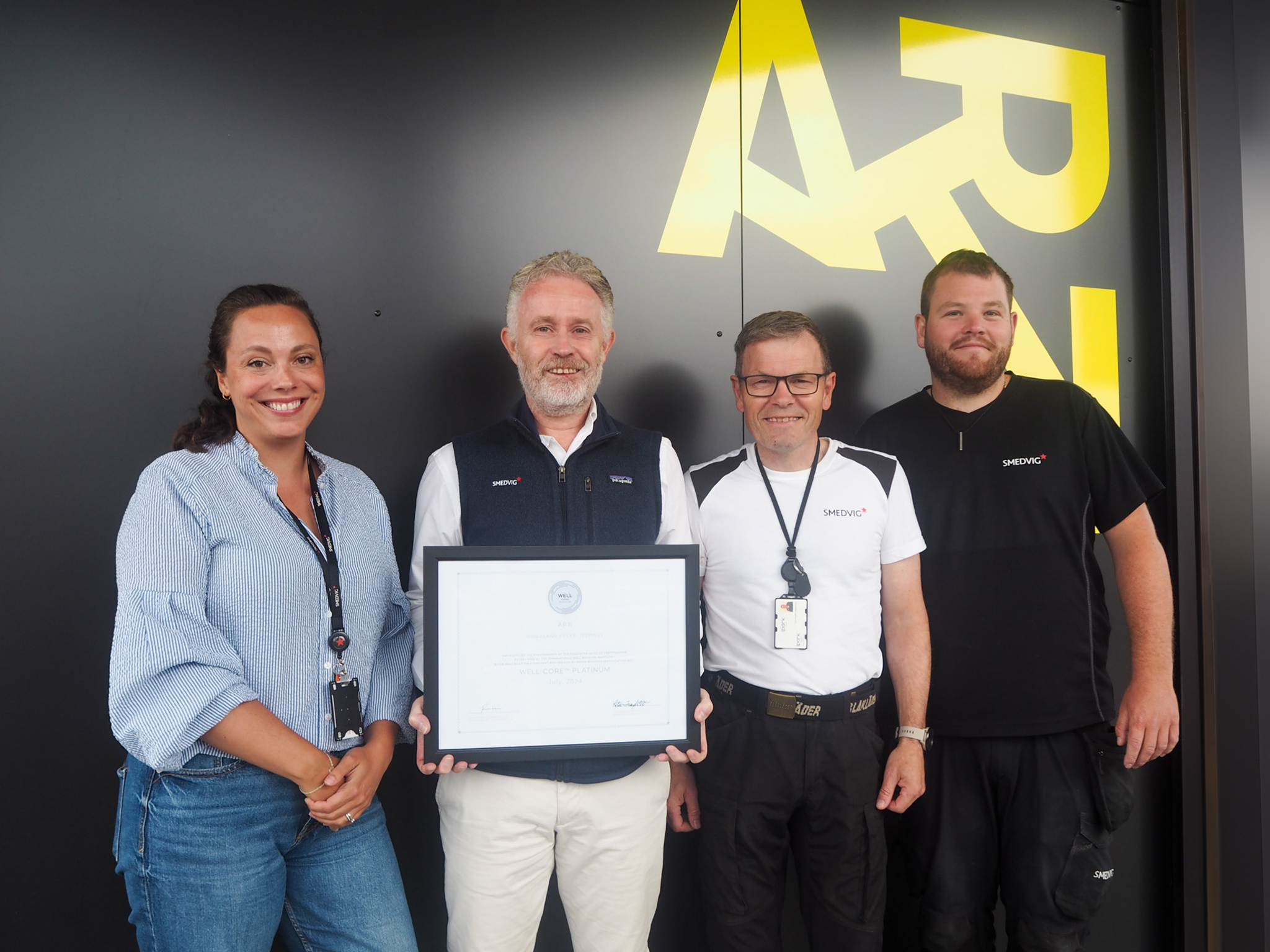 Smedvig Eiendom oppnår WELL Platinum-sertifisering for ARK-bygget på Site 4016